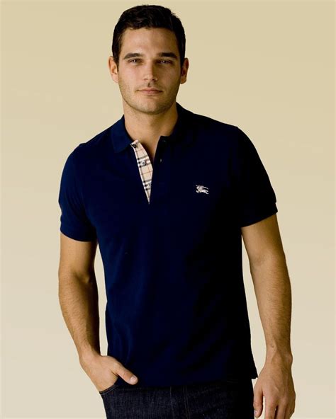 burberry brit polo blue shirt|Burberry polo shirts men's outlet.